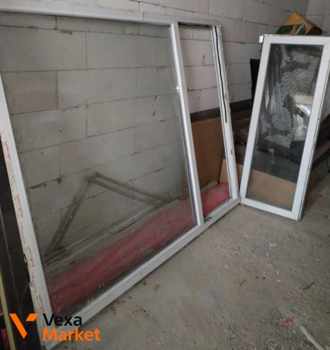 Металлопластиковое окно 175x155 см, однокамерное