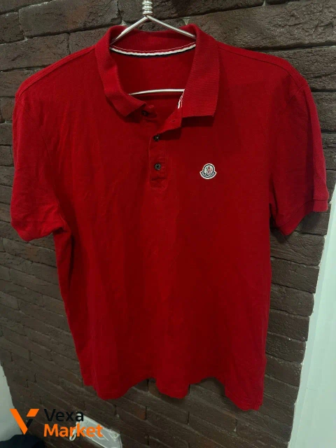 Moncler поло XL червоне