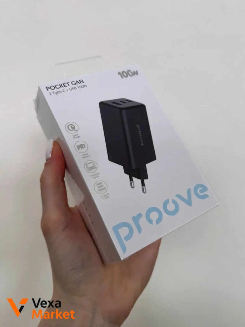 МЗП Proove Pocket GaN Max 100W (2 Type-C + USB)