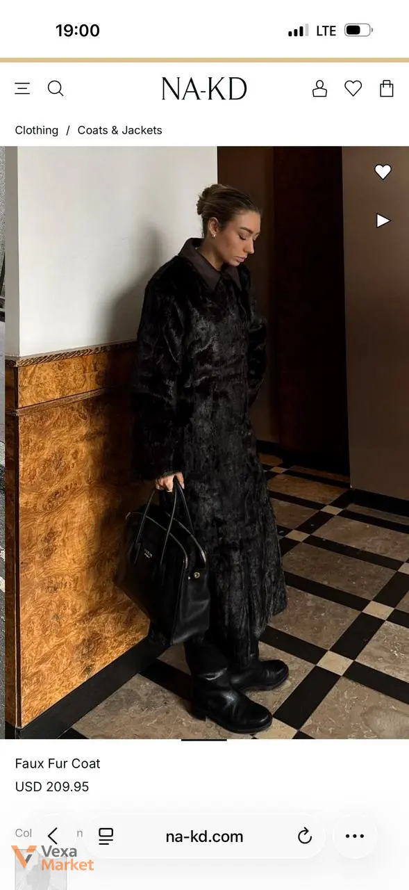 NA-KD Faux Fur Coat M (38) — фото 5