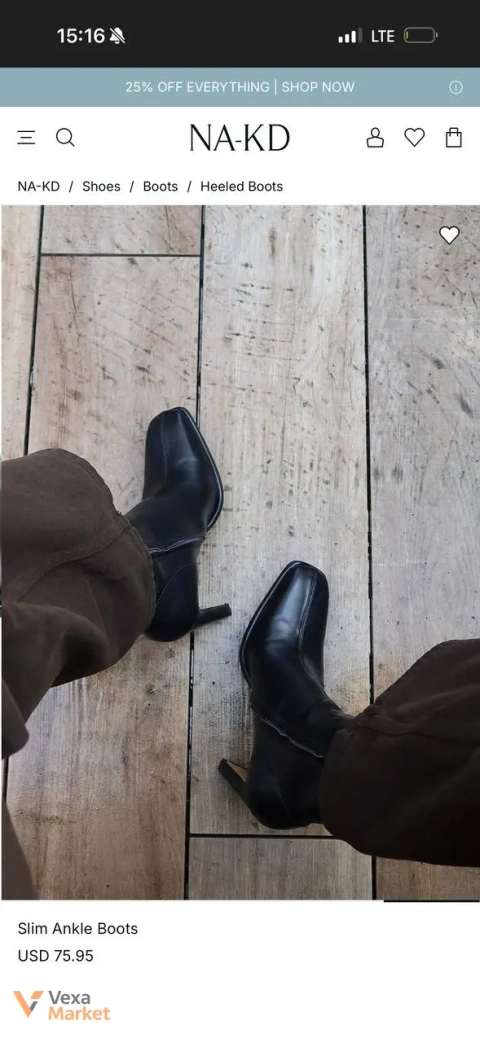 NA-KD Slim Ankle Boots