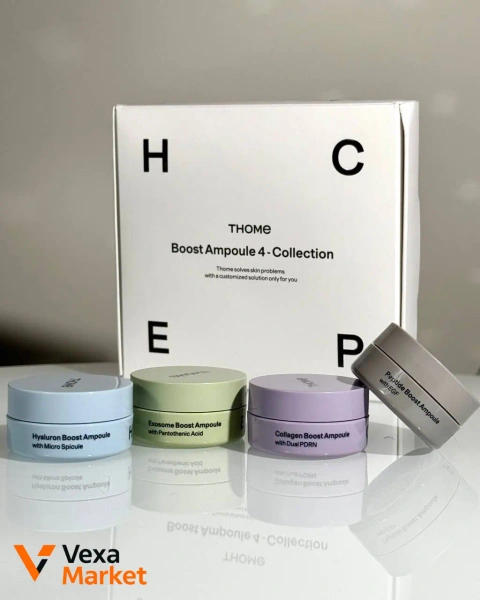 Набір гелевих ампул-бустерів для обличчя THOME Boost Ampoule 4-Collection 4x20g
