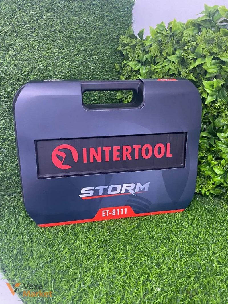 Набір інструментів Intertool ET-8111 1/2 & 1/4 111 од. Super Lock Cr-V Storm — фото 3