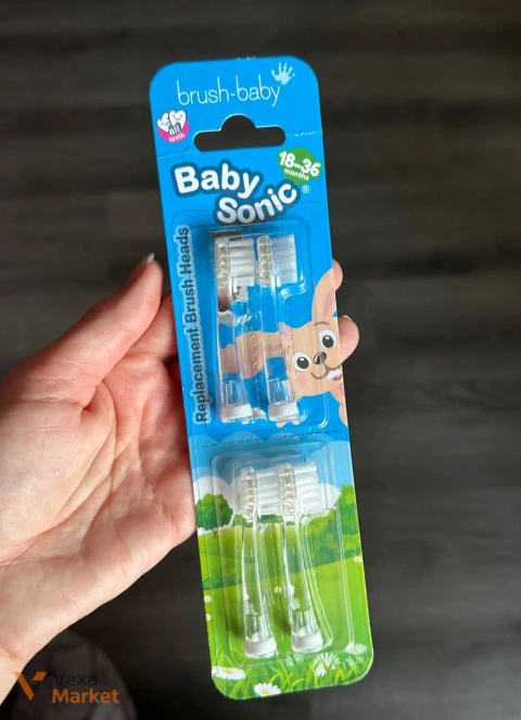 Набір змінних насадок Brush-Baby Baby Sonic 18-36 міс.