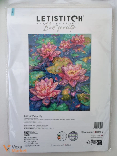 Набор для вышивания Letistitch "Водяные лилии" L9910
