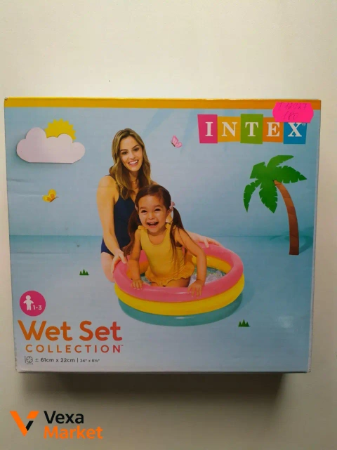 Надувной детский бассейн Intex Wet Set Collection 86 см