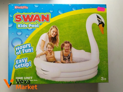 Надувной детский бассейн Kangaroo Swan Kids Pool
