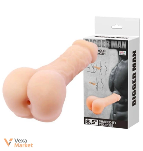 Насадка-мастурбатор Baile Bigger Man 2в1 21.5х4.5 см