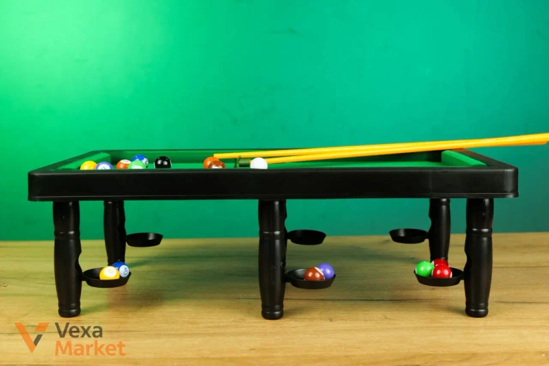 Настільний більярд Game Billiards Rack 'Em Up з кулями та киями — фото 5