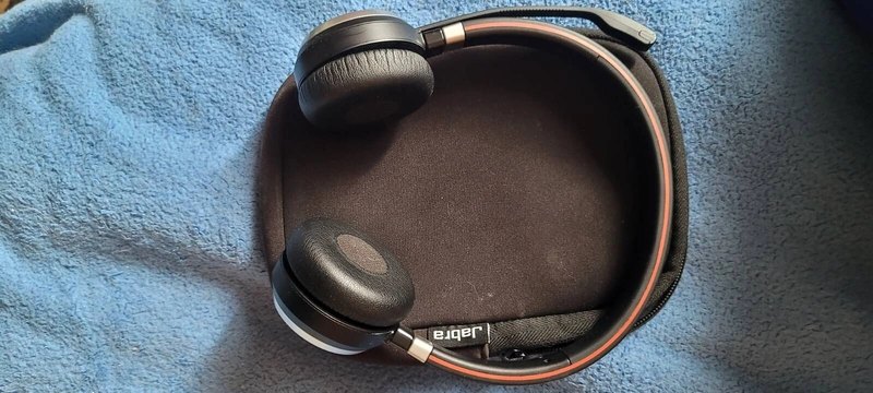 Навушники Jebra evolve 65 Stereo Bluetooth чорні з чохлом — фото 2
