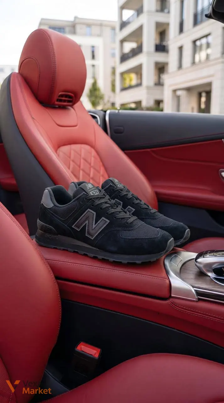 New Balance 574 Black — фото 5