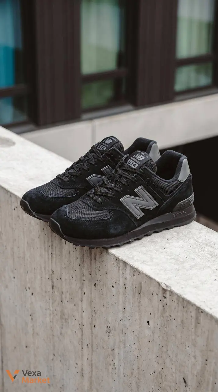 New Balance 574 Black — фото 6