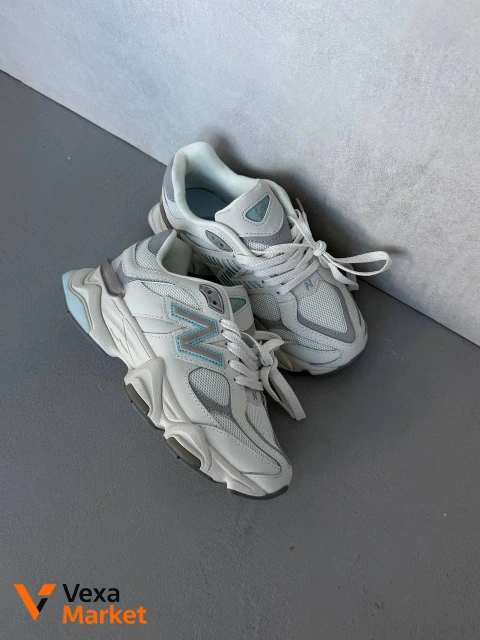 New Balance 9060 Raincloud Quarry White шкіра
