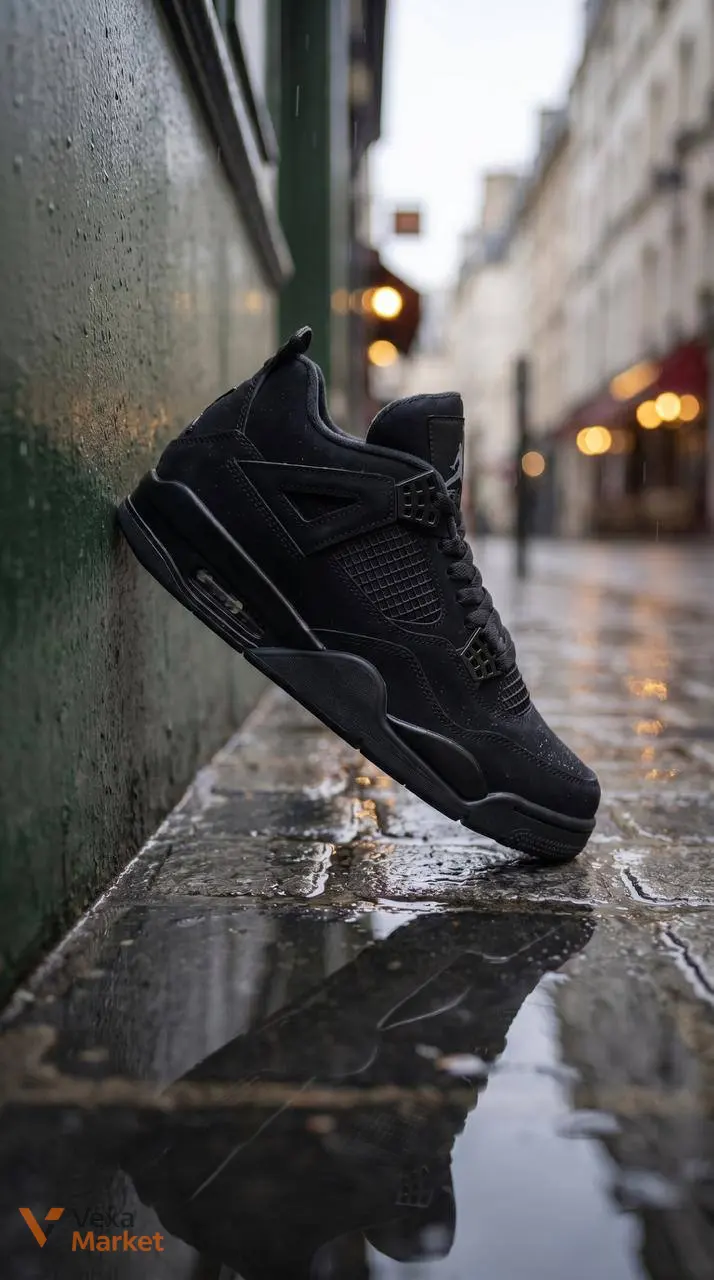 Nike Air Jordan Retro 4 Black Cat — фото 4