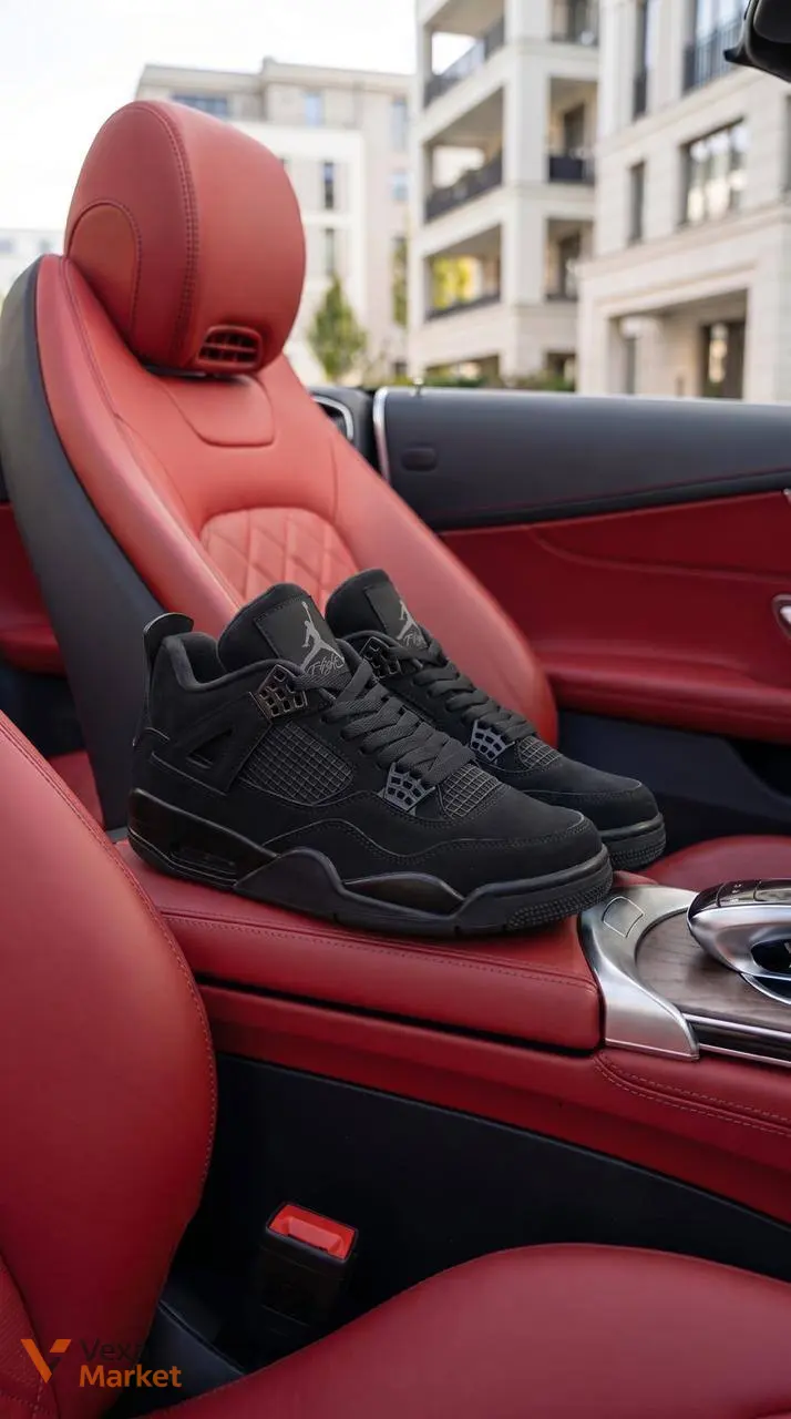 Nike Air Jordan Retro 4 Black Cat — фото 5