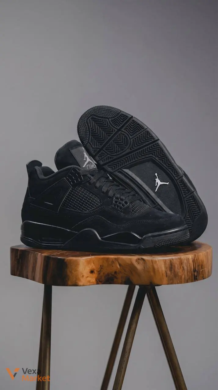 Nike Air Jordan Retro 4 Black Cat — фото 6