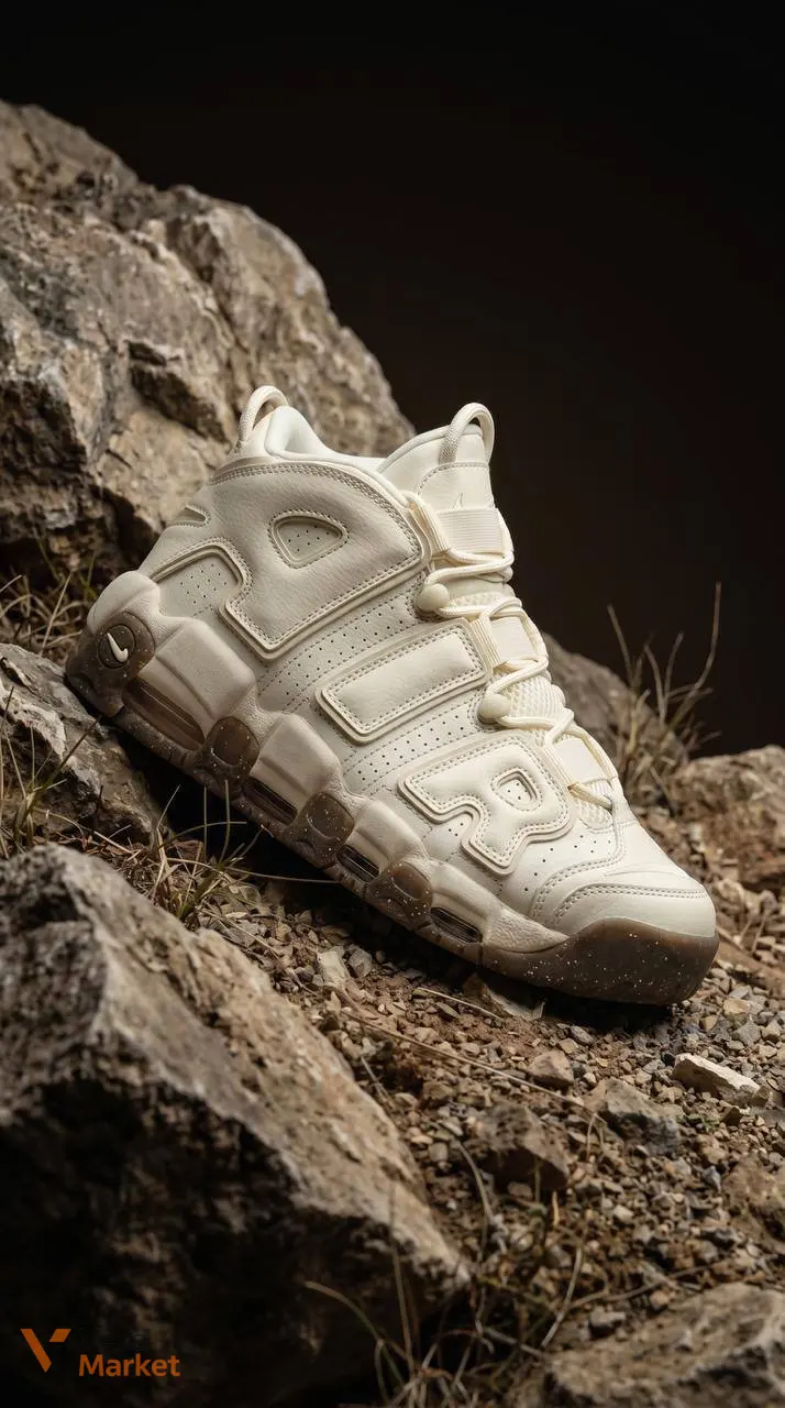 Nike Air More Uptempo 96 Beige/Brown — фото 6