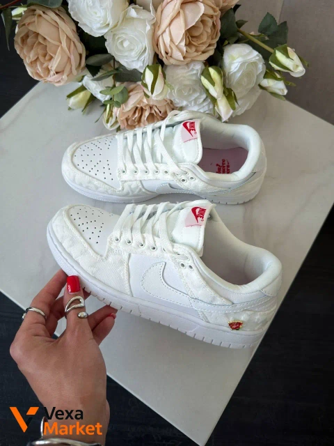 Nike Dunk Low "Give Her Flowers" White