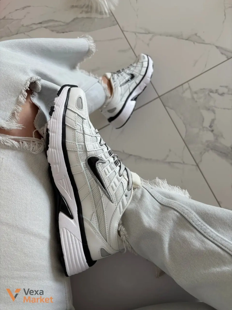 Nike P-6000 White Black Swoosh — фото 6