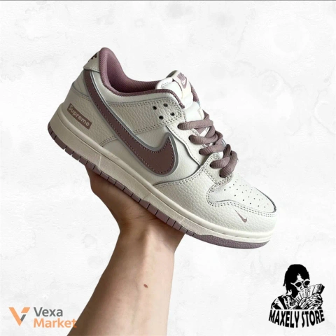 Nike SB Dunk Low Milk Beige Brown x Supreme