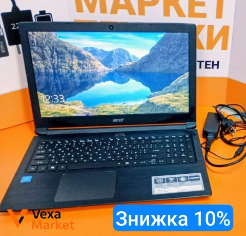 Ноутбук ACER aspire 3, 17.3 дюйма, 1.6 ГГц, 4 ГБ ОЗУ, 500 ГБ HDD, 128 ГБ SSD