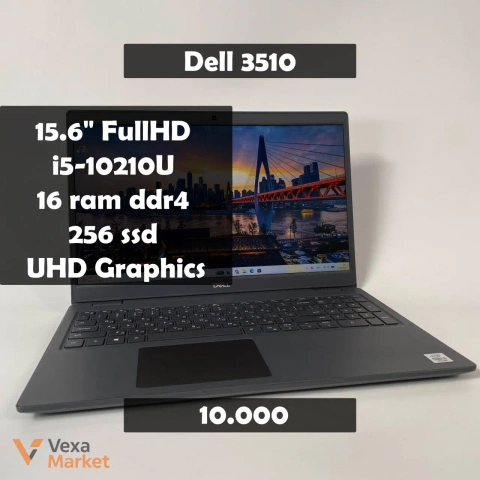 Ноутбук Dell Latitude 3510 15.6" FullHD, Intel Core i5-10210U, 16GB RAM, 256GB SSD