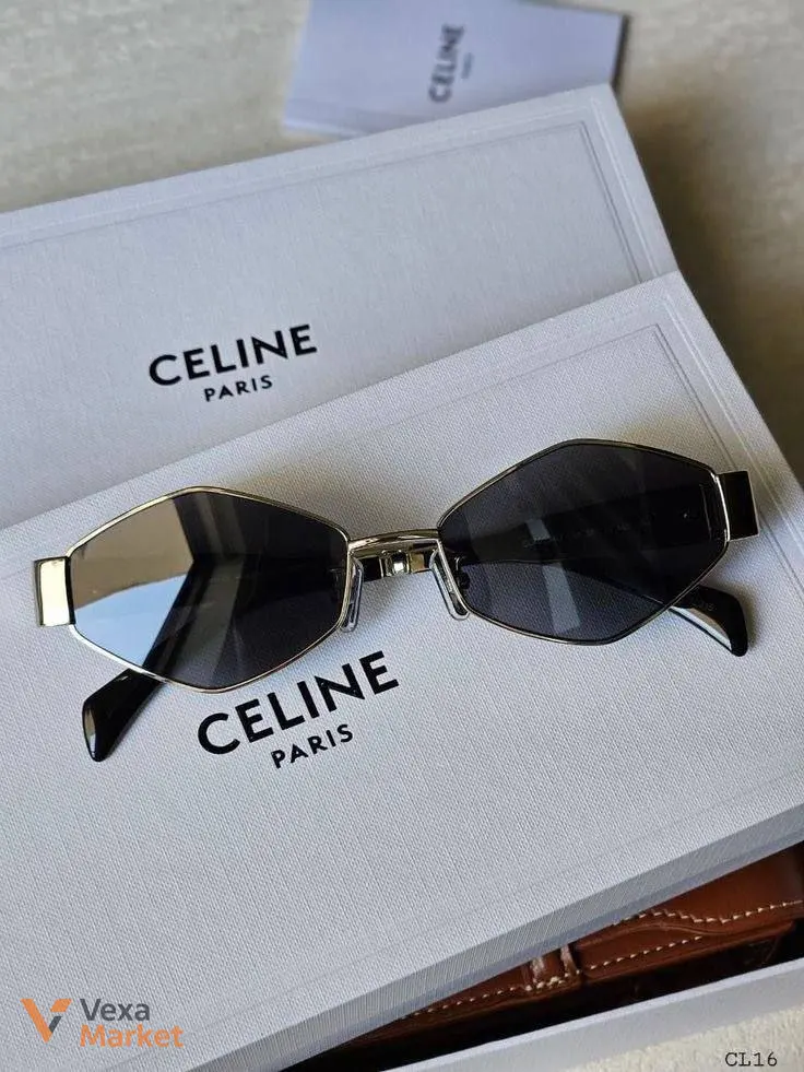 Окуляри Celine ромб, срібло — фото 4