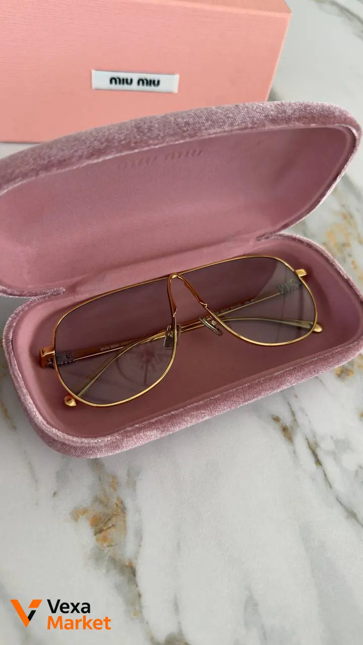 Окуляри Miu Miu золотисті — фото 5