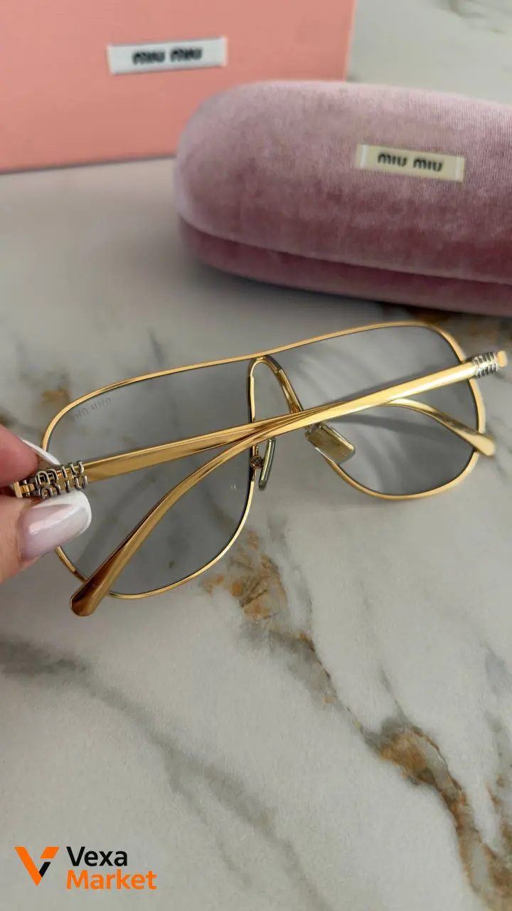 Окуляри Miu Miu золотисті — фото 6