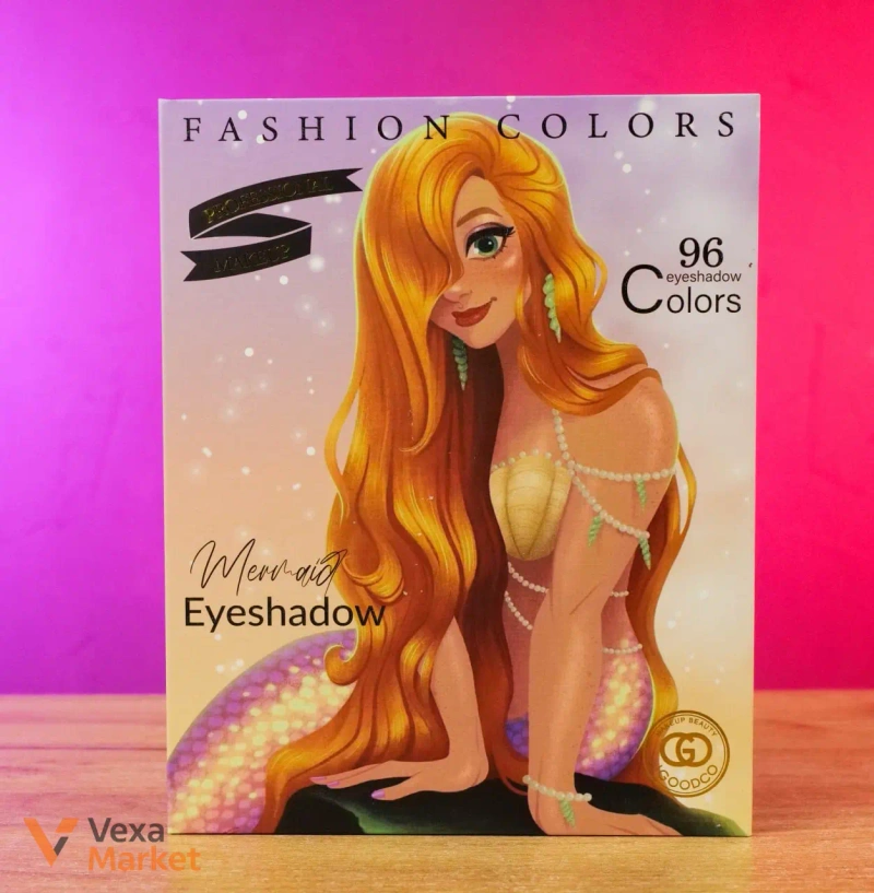 Палетка тіней для макіяжу Fashion Colors Mermaid Eyeshadow 96 кольорів