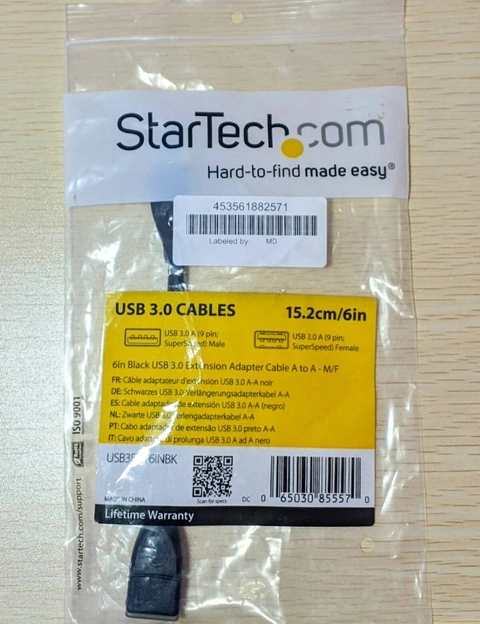 Перехідник USB 3.0 male-female StarTech