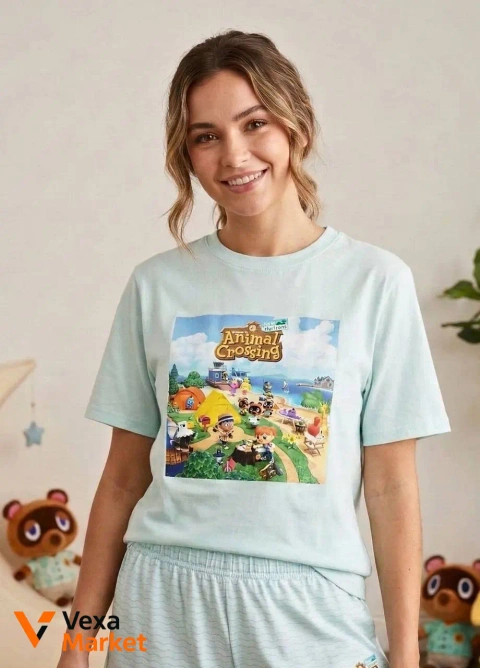 Піжама жіноча Primark Animal Crossing