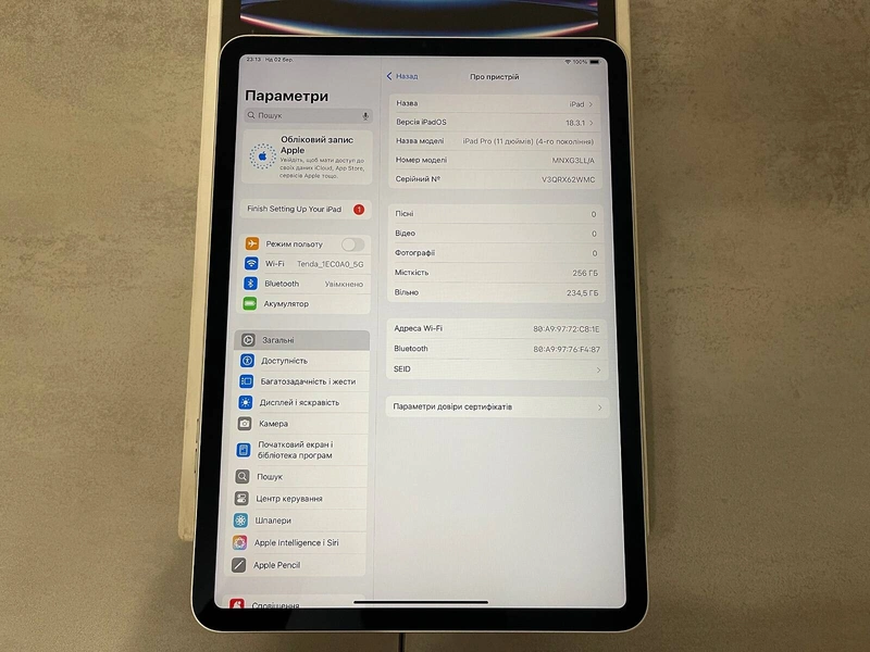 Планшет Apple iPad Pro A2759, MNXG3LL/A, 4th Gen 2022, 11', Apple M2, 8GB, 256GB. Гарантія — фото 8