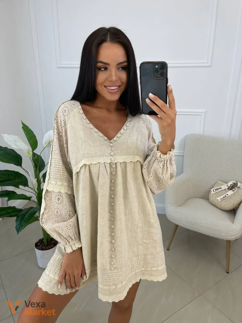Платье Bala лен прошва — фото 4