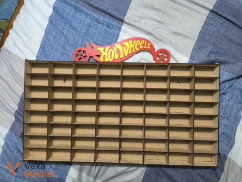 Полки для машинок Hot Wheels масштабом 1/64