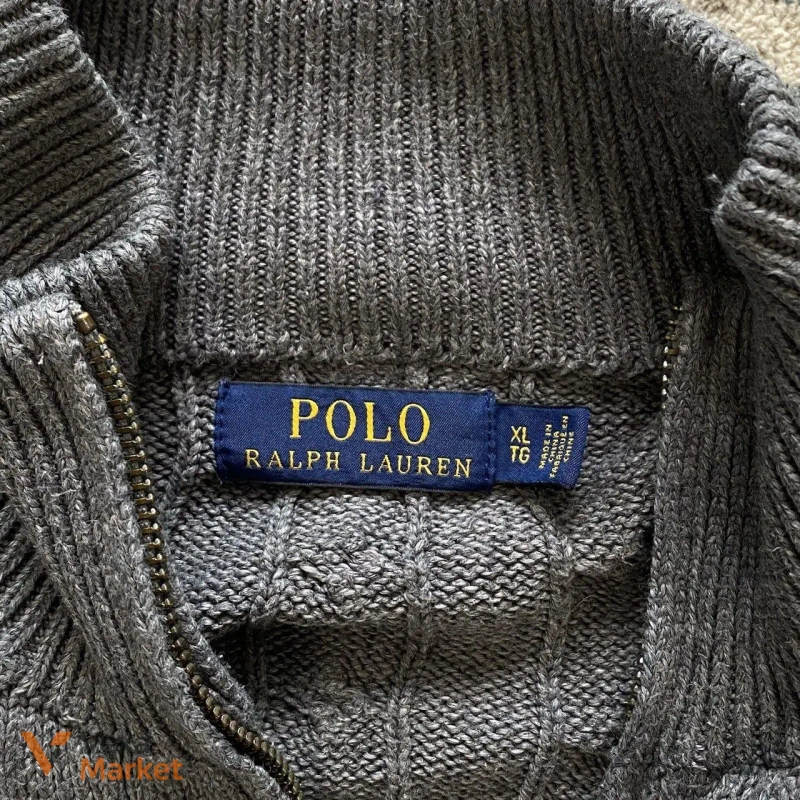 Polo Ralph Lauren 1/3 zip sweater XL (фактически L) — фото 4