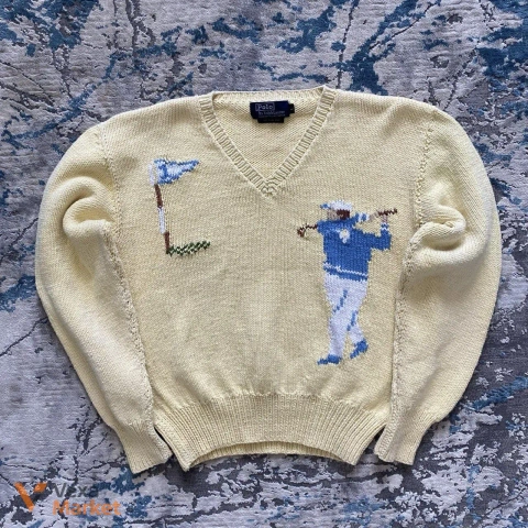 Polo Ralph Lauren vintage rare sweater golf L