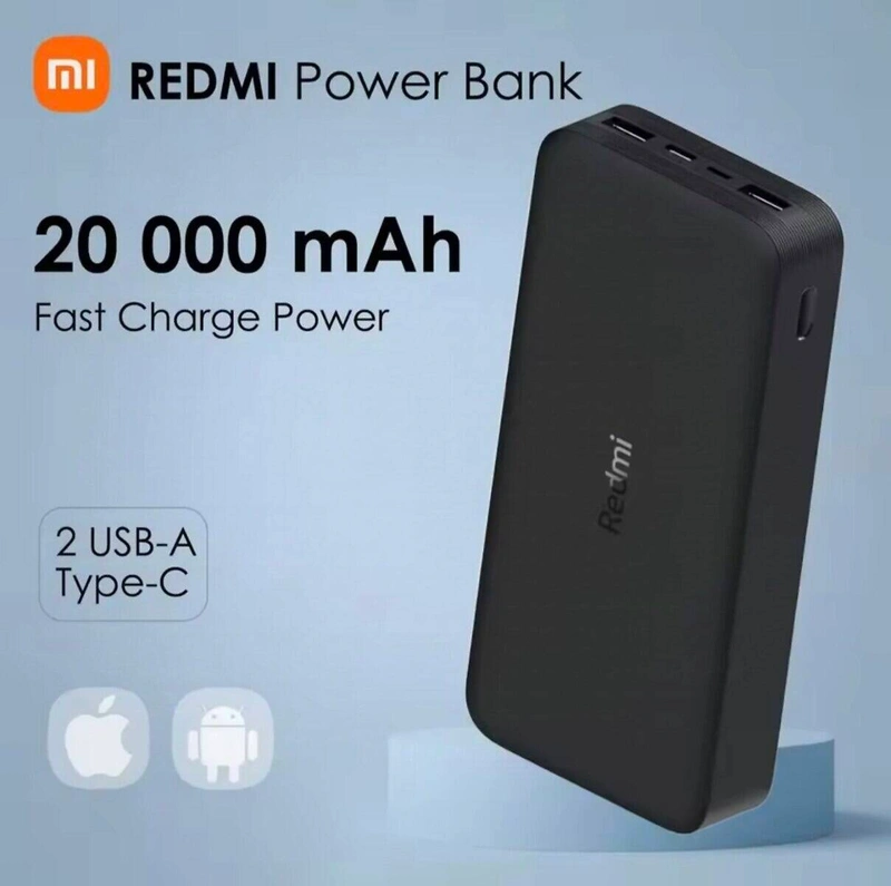 Портативний акумулятор Xiaomi Redmi 20000 мАг Power Bank Павербанк — фото 7