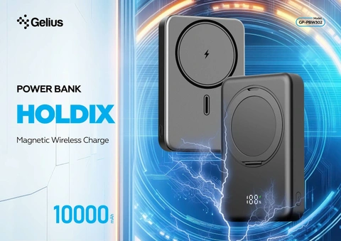 Повербанк з бездротовою зарядкою Gelius HOLDIX 15W 10000mAh 1 шт