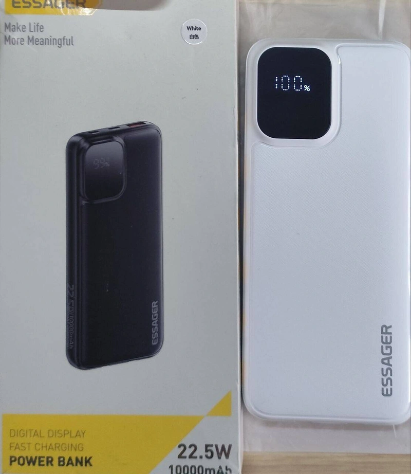 Power bank 10000 mAh 22.5W Essager Білий — фото 2