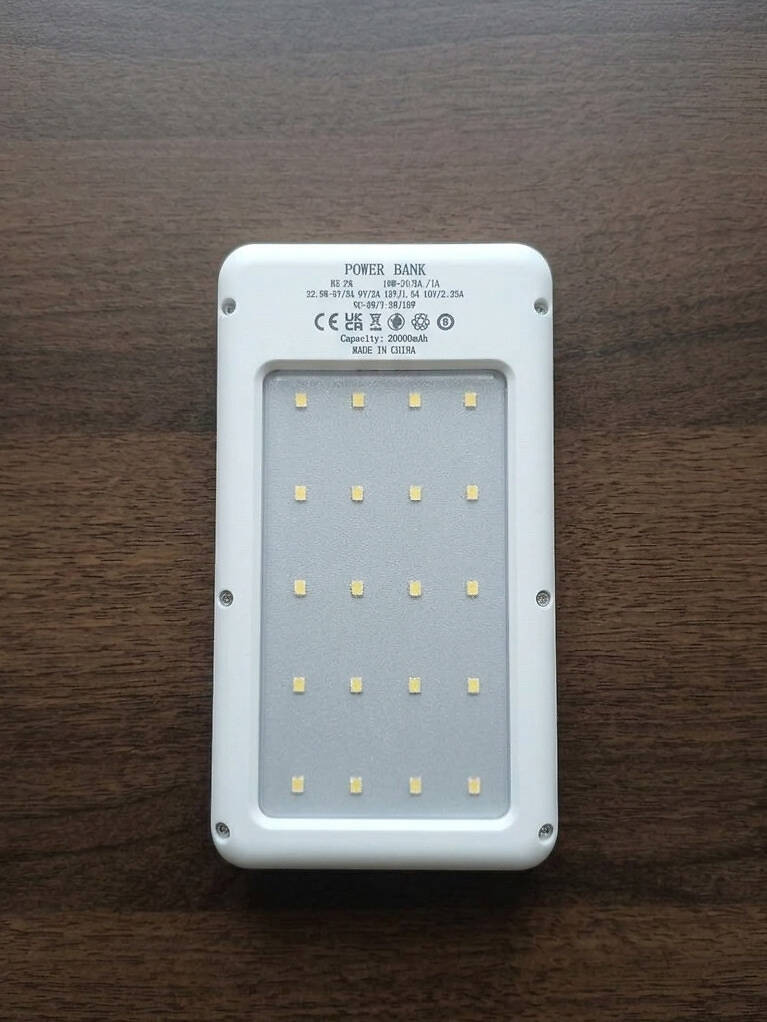 PowerBank 20.000mah QC 22.5W,+безпровідна зарядка, Повербанк з реальною ємністю. — фото 2