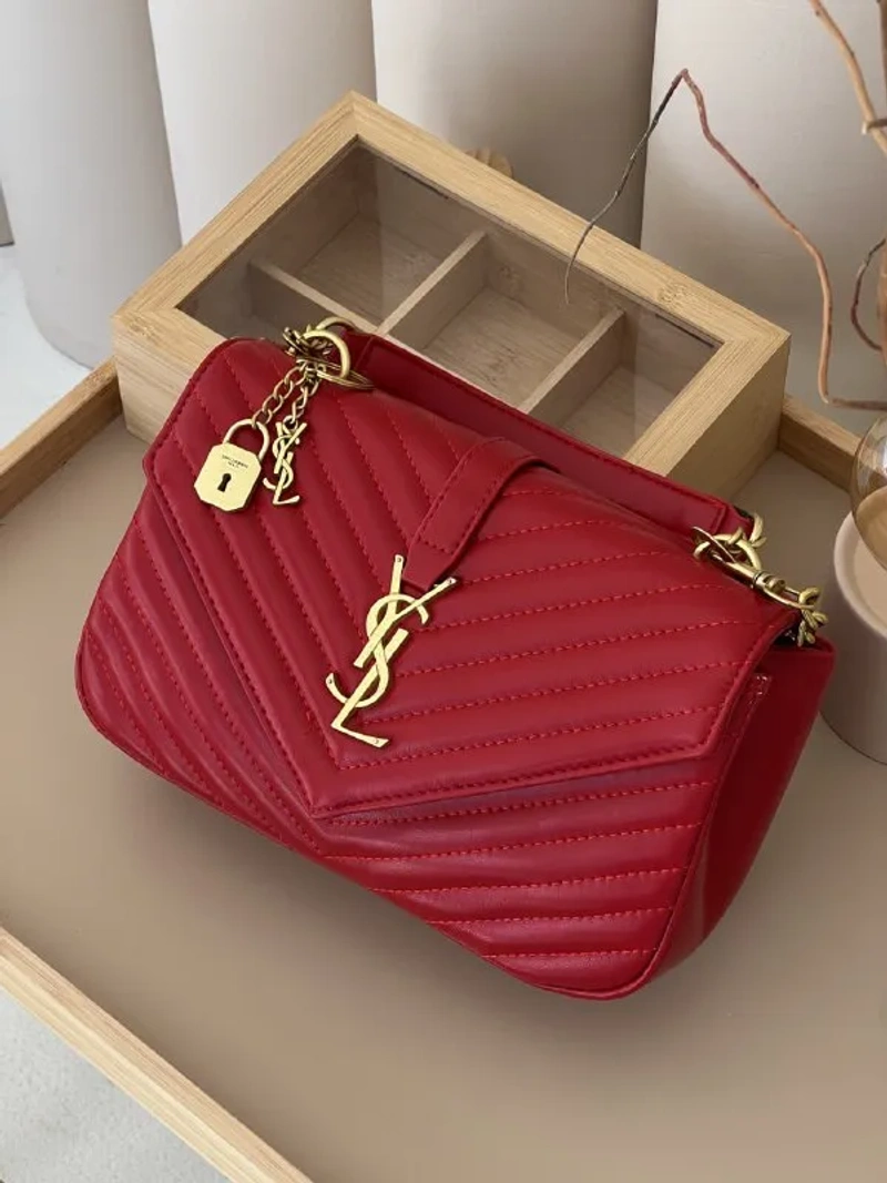 Сумка Saint Laurent College Medium Quilted Еко-шкіра — фото 2