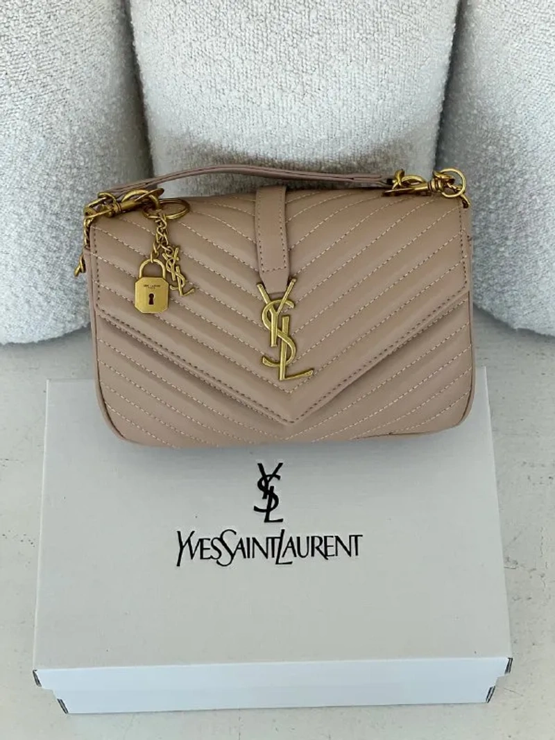 Сумка Saint Laurent College Medium Quilted Еко-шкіра — фото 5