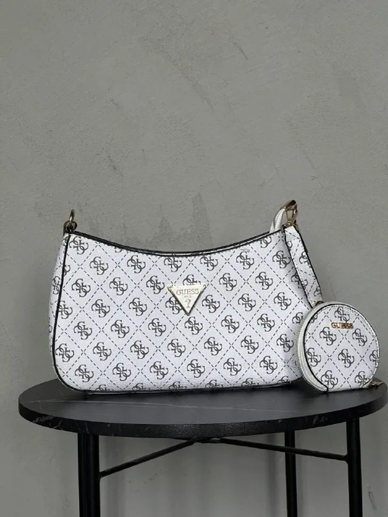 Сумка жіноча Guess Noelle багет 2 в 1 з монетницею — фото 6
