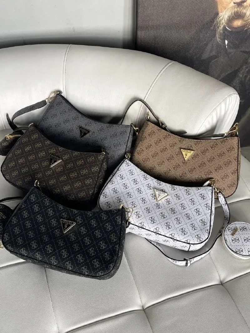 Сумка жіноча Guess Noelle багет 2 в 1 з монетницею — фото 7