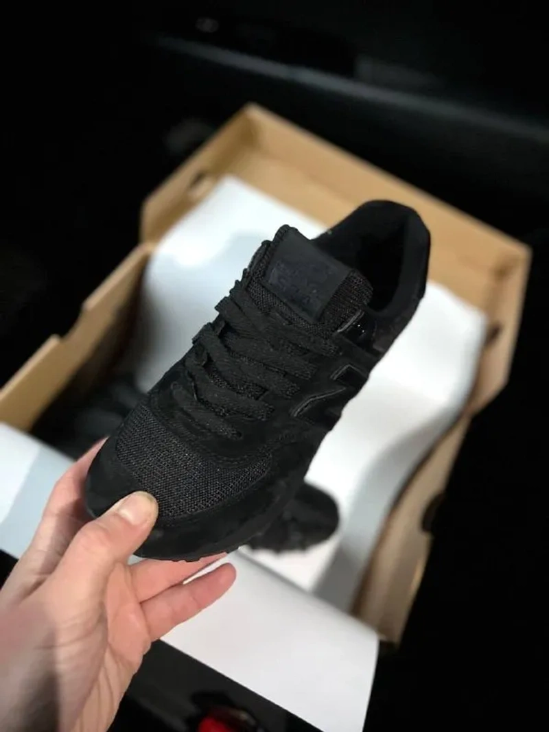 Кросівки Жіночі New Balance 574 All Black — фото 7