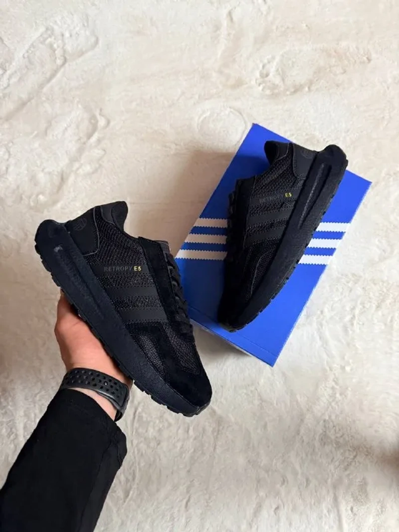 Кросівки Чоловічі Adidas Retropy E5 All Black — фото 6
