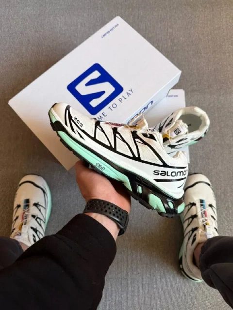 Кросівки Чоловічі Salomon XT-6 S-LAB Soft Ground White Turquoise Black