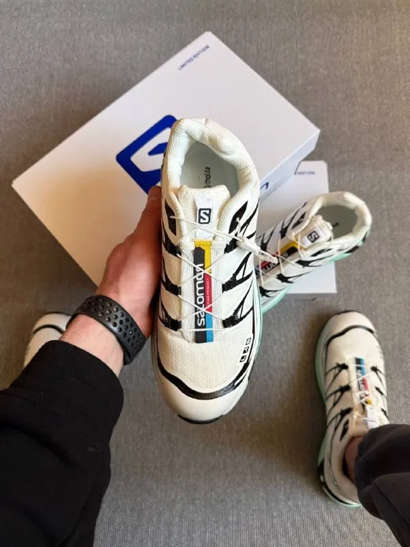 Кросівки Чоловічі Salomon XT-6 S-LAB Soft Ground White Turquoise Black — фото 2