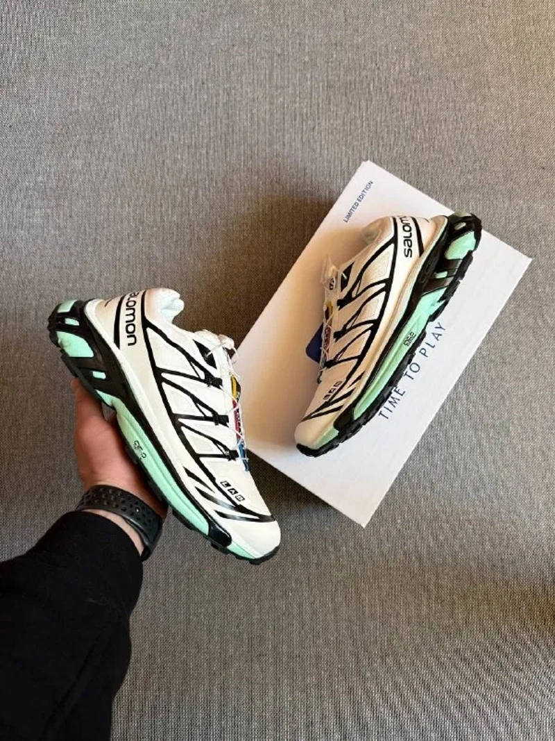 Кросівки Чоловічі Salomon XT-6 S-LAB Soft Ground White Turquoise Black — фото 6
